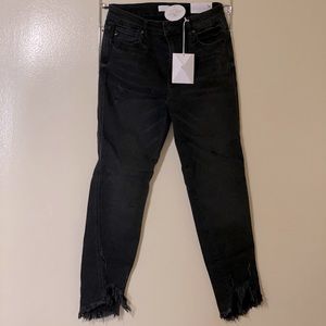 Black high waisted denim